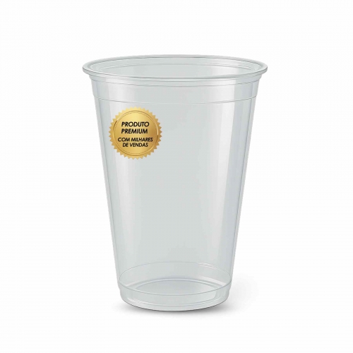 COPO PLÁSTICO DESCARTÁVEL TRANSPARENTE 440ML – KOPUS