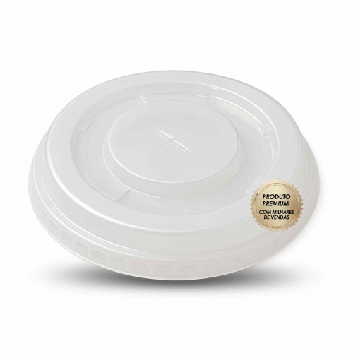 TAMPA PLÁSTICA PLÁSTICO PS COM X PARA COPO 275/330ML KOPUS