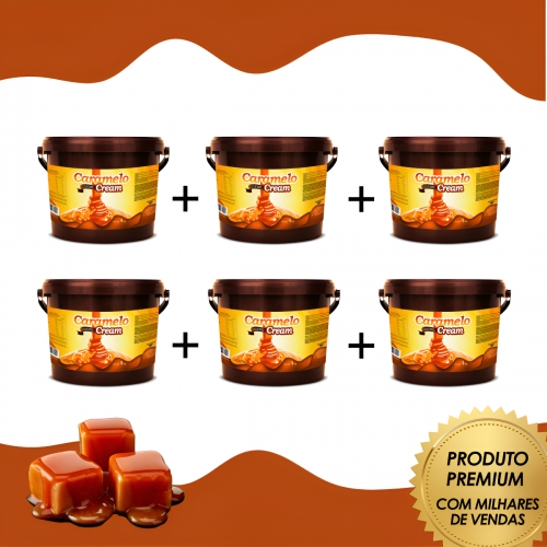 Kit 6 Caramelo Cream Doremus 4kg  Uso Profissional