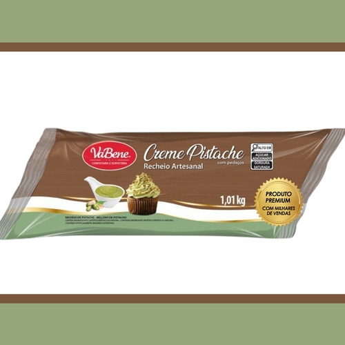 Recheio Pistache Vabene Doce Cremoso Gourmet 1kg