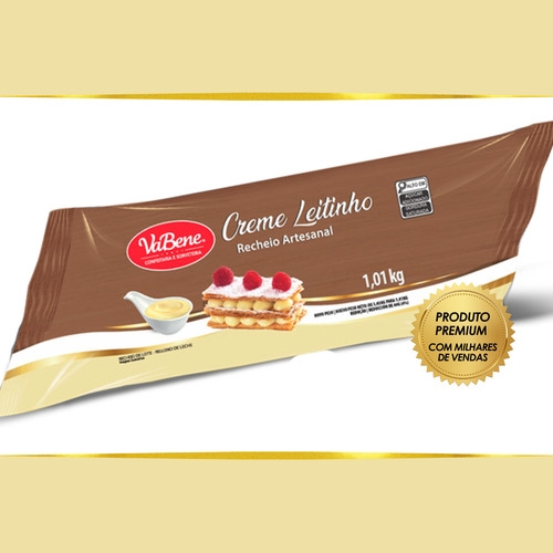 Recheio Leitinho Artesanal Vabene 1,01kg Uso Confeiteiro