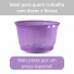 POTE PLÁSTICO LILÁS SEM TAMPA PARA ALIMENTOS E CONFEITARIA - KOPUS