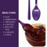 Colher Roxa Forte Plus 19cm Açaí Sorvete Sobremesas 200 Unid Roxo